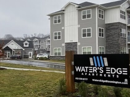 IU graduate housing at Water's Edge Apartments in Bloomington, Indiana.